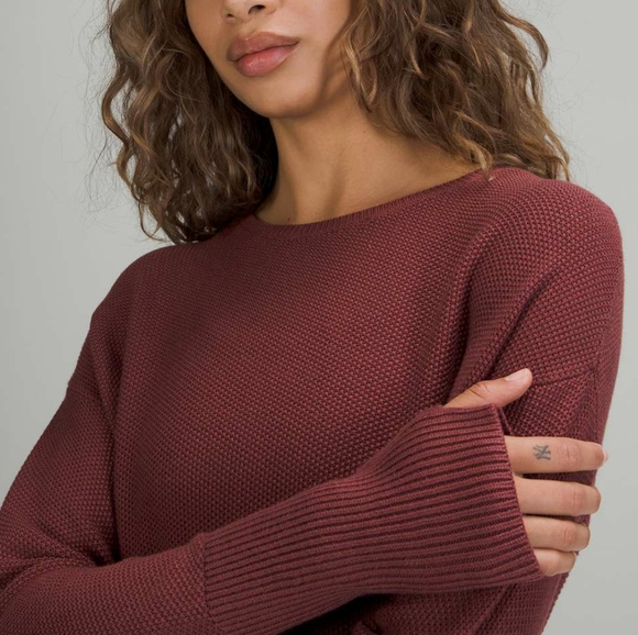 Lululemon Sweater Smoky Red - Picture 4 of 8